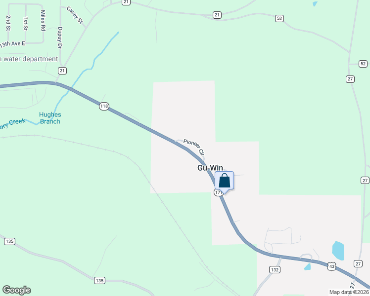 map of restaurants, bars, coffee shops, grocery stores, and more near 10200 Alabama 118 in Gu-Win