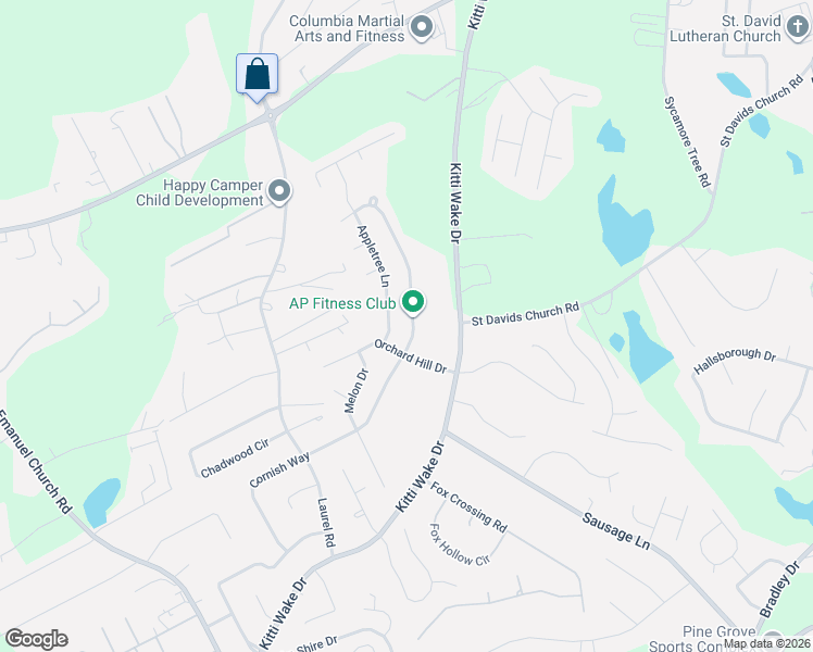map of restaurants, bars, coffee shops, grocery stores, and more near 131 Cherry Grove Drive in West Columbia