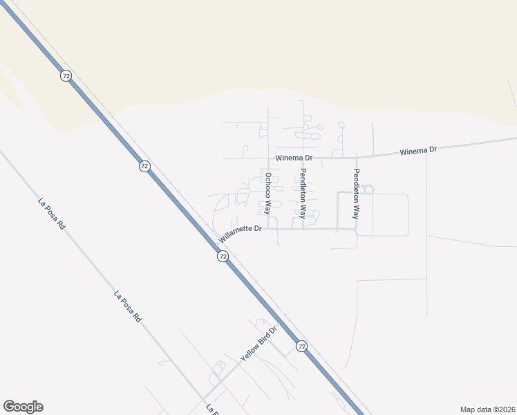 map of restaurants, bars, coffee shops, grocery stores, and more near 25632 Ochoco Way in Bouse