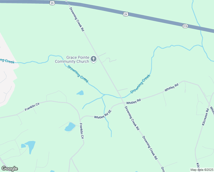 map of restaurants, bars, coffee shops, grocery stores, and more near 1603 Drowning Creek Road in Dacula