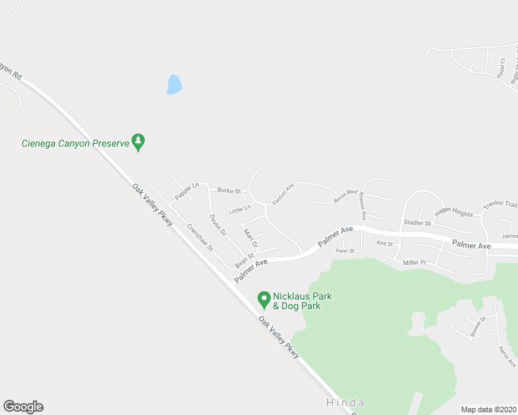 map of restaurants, bars, coffee shops, grocery stores, and more near 34387 Venturi Avenue in Beaumont