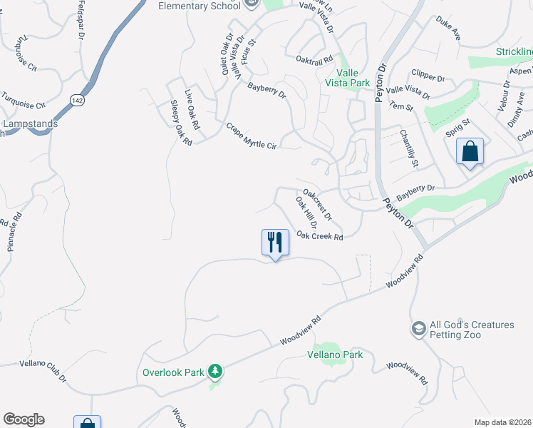 map of restaurants, bars, coffee shops, grocery stores, and more near 15975 Oak Canyon Drive in Chino Hills