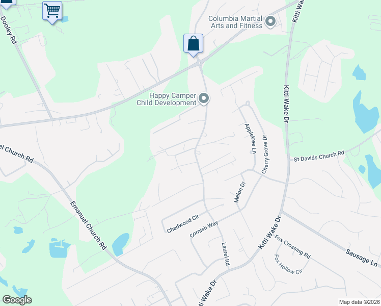 map of restaurants, bars, coffee shops, grocery stores, and more near 722 Laurel Road in Lexington