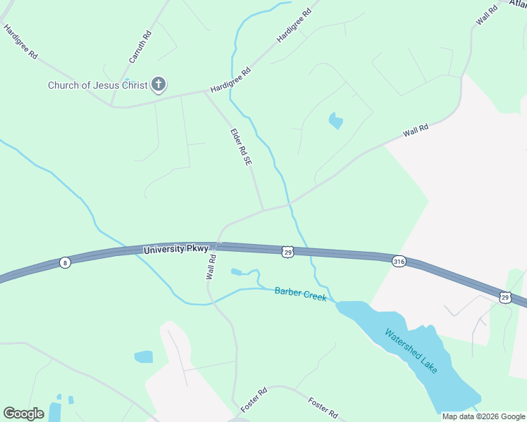 map of restaurants, bars, coffee shops, grocery stores, and more near 564 Elder Road Southeast in Statham