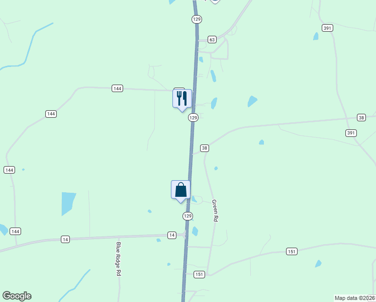 map of restaurants, bars, coffee shops, grocery stores, and more near 238 County Road 38 in Winfield