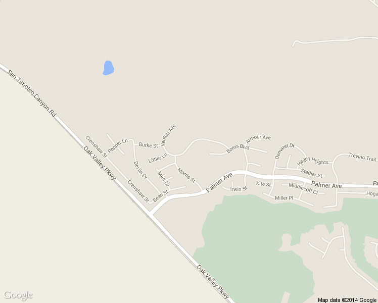 map of restaurants, bars, coffee shops, grocery stores, and more near 34465 Venturi Avenue in Beaumont