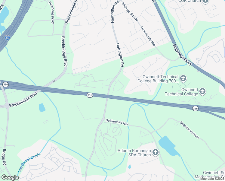 map of restaurants, bars, coffee shops, grocery stores, and more near 1537 Herrington Road in Lawrenceville