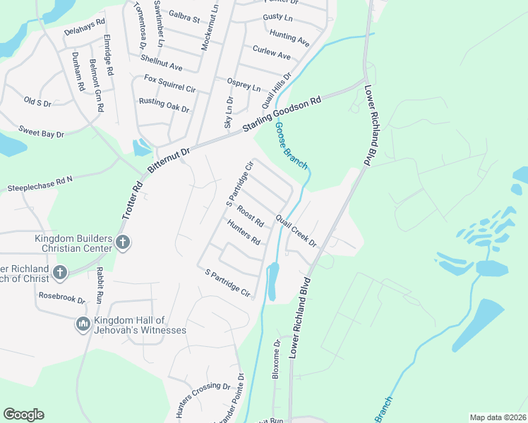 map of restaurants, bars, coffee shops, grocery stores, and more near 124 Roost Road in Hopkins