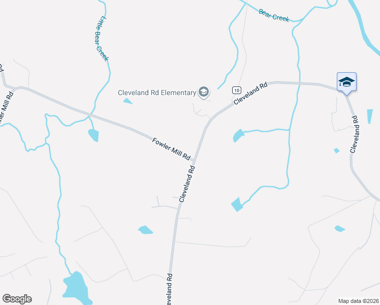 map of restaurants, bars, coffee shops, grocery stores, and more near 1890 Cleveland Road in Bogart
