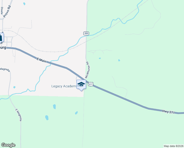 map of restaurants, bars, coffee shops, grocery stores, and more near 291 U.S. 371 in Lockesburg