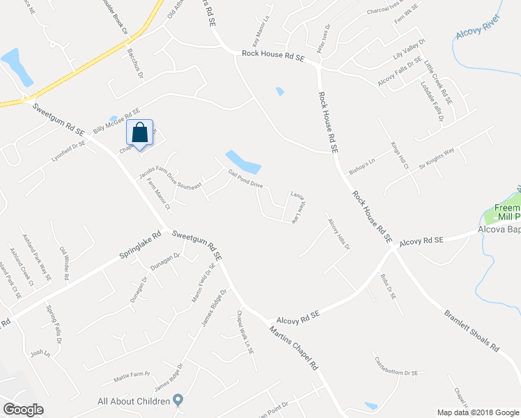 map of restaurants, bars, coffee shops, grocery stores, and more near 344 Lance View Lane in Lawrenceville