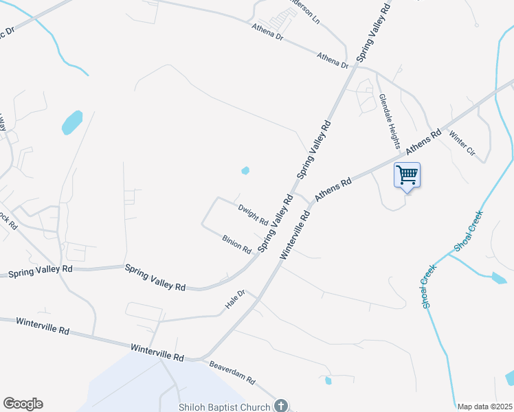 map of restaurants, bars, coffee shops, grocery stores, and more near 150 Dwight Road in Athens