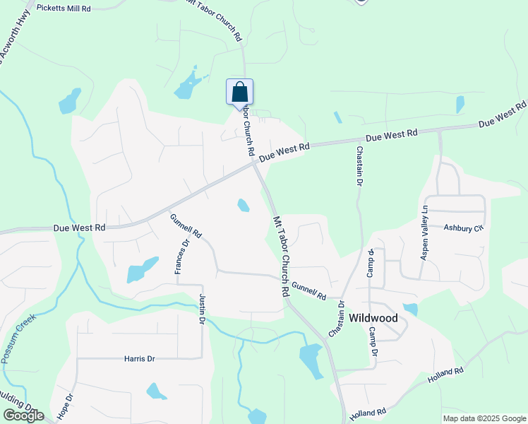 map of restaurants, bars, coffee shops, grocery stores, and more near 3829 Mount Tabor Church Road in Dallas