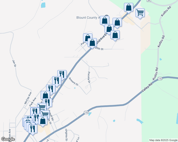 map of restaurants, bars, coffee shops, grocery stores, and more near 2001 Pocota Drive in Oneonta
