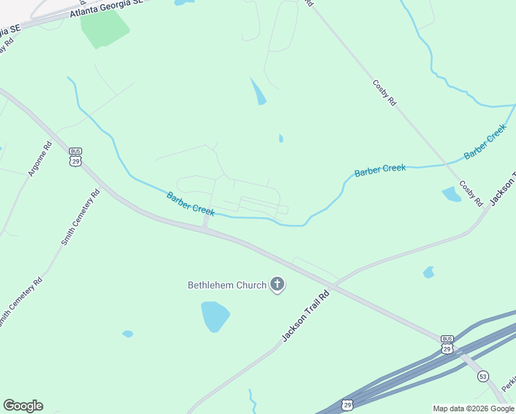 map of restaurants, bars, coffee shops, grocery stores, and more near 923 Widener memorial Boulevard in Winder