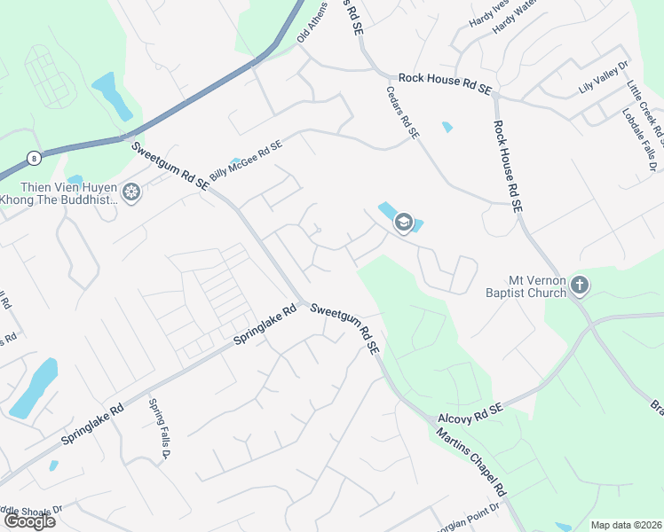 map of restaurants, bars, coffee shops, grocery stores, and more near 259 Farm Gate Way in Lawrenceville