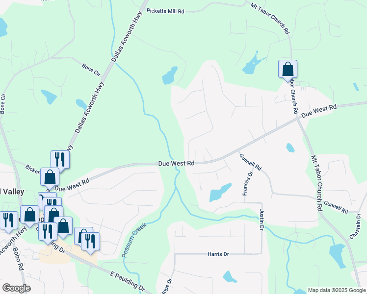 map of restaurants, bars, coffee shops, grocery stores, and more near 81 Summer Creek Drive in Dallas