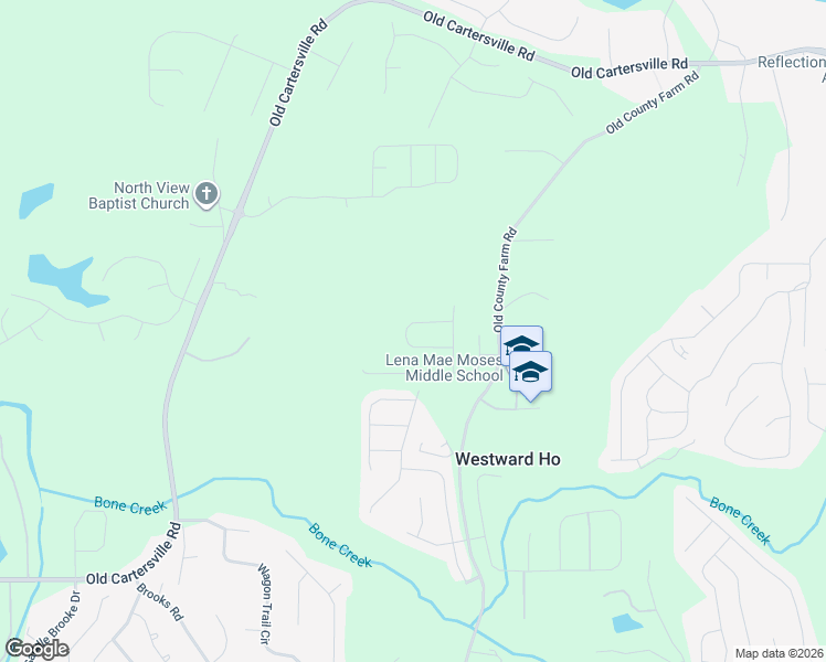 map of restaurants, bars, coffee shops, grocery stores, and more near 1160 Old County Farm Road in Dallas