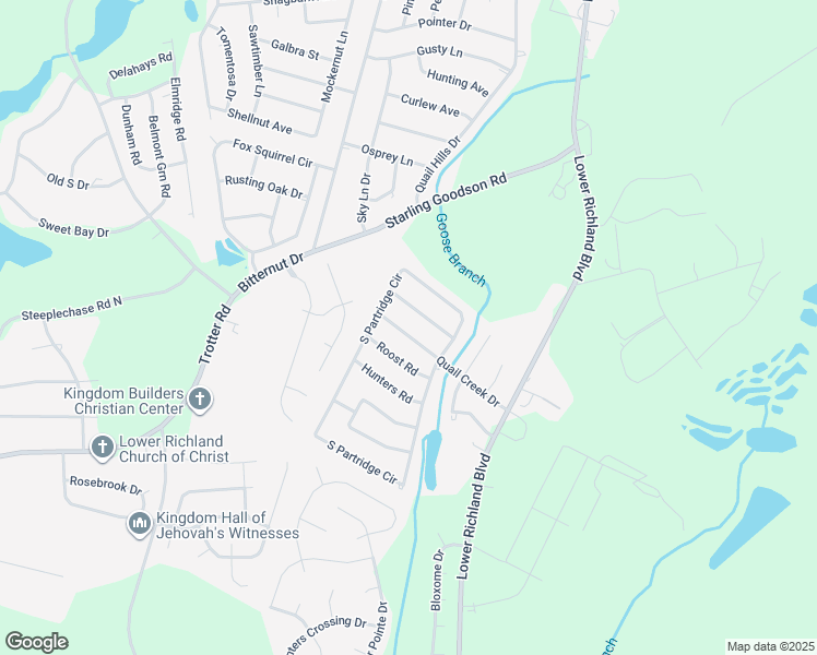 map of restaurants, bars, coffee shops, grocery stores, and more near 222 Quail Creek Drive in Hopkins