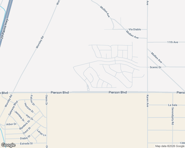 map of restaurants, bars, coffee shops, grocery stores, and more near 11608 Evening Sky Drive in Desert Hot Springs
