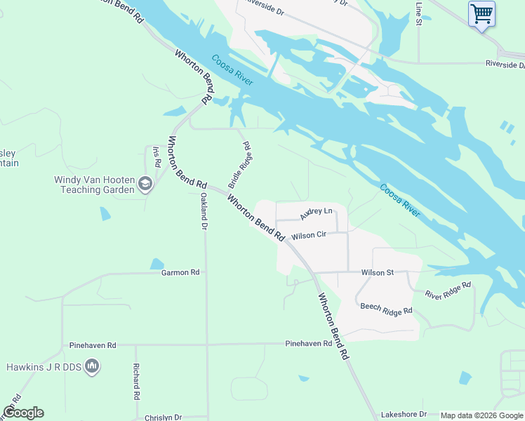map of restaurants, bars, coffee shops, grocery stores, and more near 65 Viola Drive in Gadsden