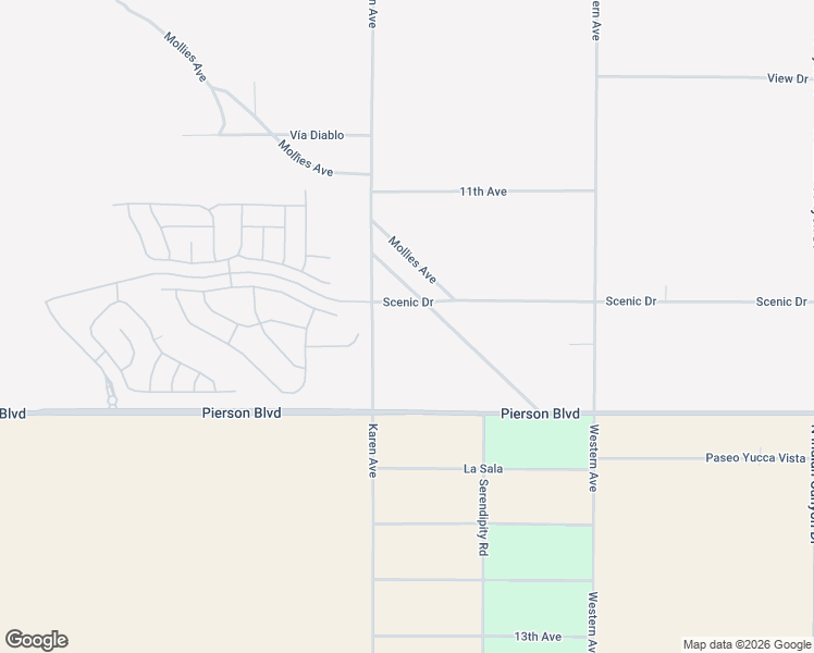 map of restaurants, bars, coffee shops, grocery stores, and more near 11575 Mollies Avenue in Desert Hot Springs