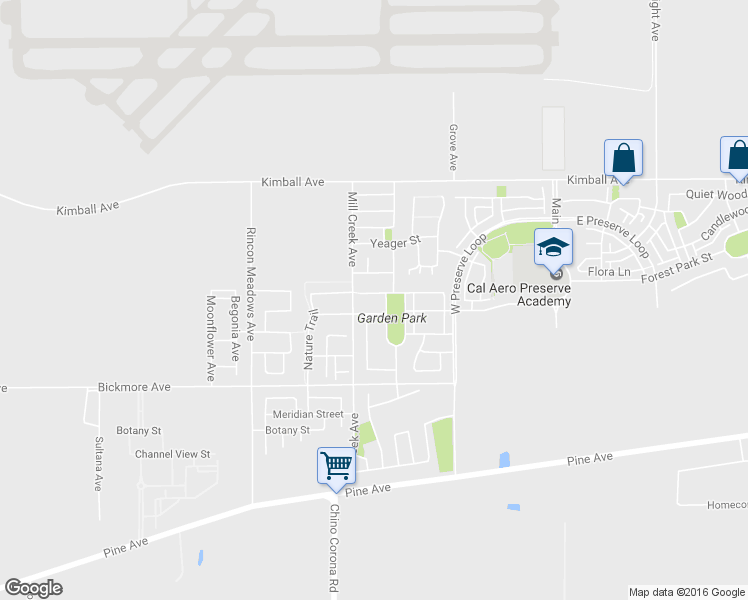 map of restaurants, bars, coffee shops, grocery stores, and more near 7919 Spring Hill Street in Chino