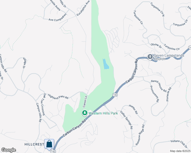 map of restaurants, bars, coffee shops, grocery stores, and more near 15700 Canon Lane in Chino Hills