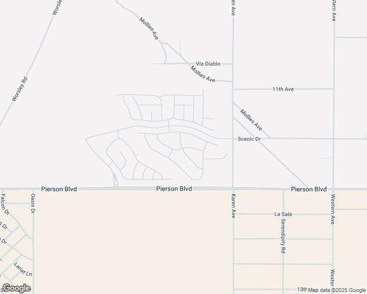 map of restaurants, bars, coffee shops, grocery stores, and more near 11588 Sky Pointe Drive in Desert Hot Springs