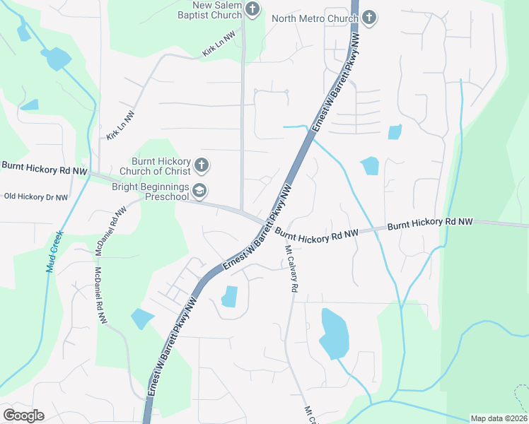 map of restaurants, bars, coffee shops, grocery stores, and more near 2200 Burnt Hickory Road Northwest in Marietta