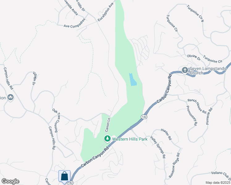 map of restaurants, bars, coffee shops, grocery stores, and more near 15681 Canon Lane in Chino Hills