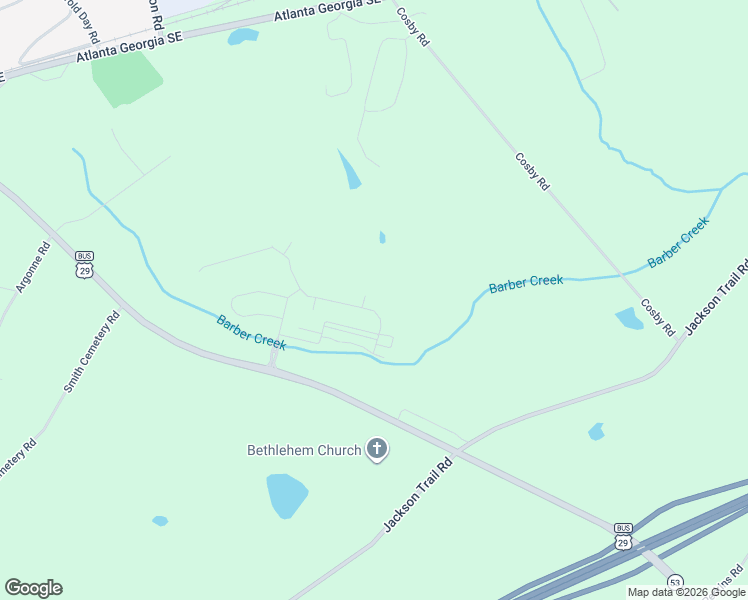 map of restaurants, bars, coffee shops, grocery stores, and more near 935 Widener Memorial Blvd in Winder