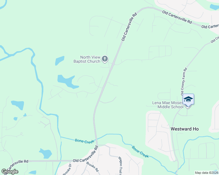 map of restaurants, bars, coffee shops, grocery stores, and more near 2658 Old Cartersville Road in Dallas