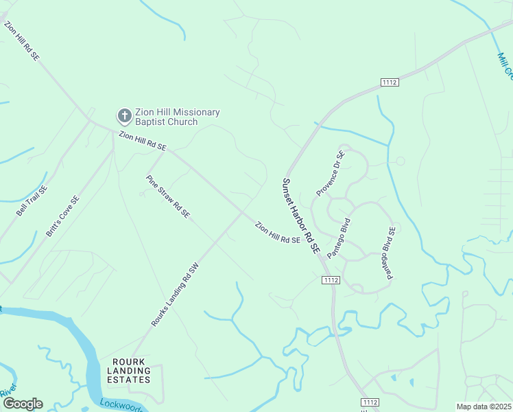 map of restaurants, bars, coffee shops, grocery stores, and more near 2362 Zion Hill Road Southeast in Bolivia