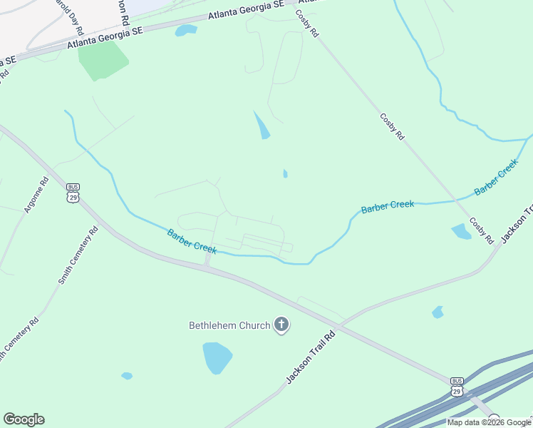 map of restaurants, bars, coffee shops, grocery stores, and more near 923 Widener memorial Boulevard in Winder