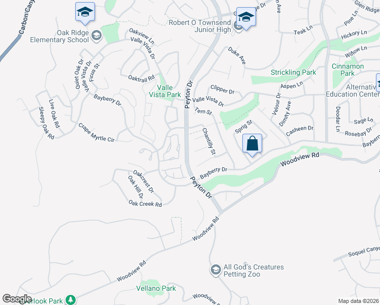 map of restaurants, bars, coffee shops, grocery stores, and more near 3325 Plaid Court in Chino Hills