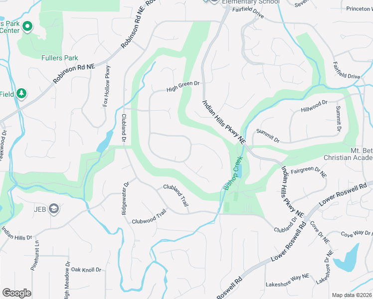 map of restaurants, bars, coffee shops, grocery stores, and more near 3596 High Green Drive in Marietta