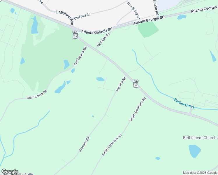 map of restaurants, bars, coffee shops, grocery stores, and more near 813 Lakeview Drive Southeast in Winder