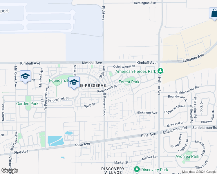 map of restaurants, bars, coffee shops, grocery stores, and more near 15858 Canopy Avenue in Chino