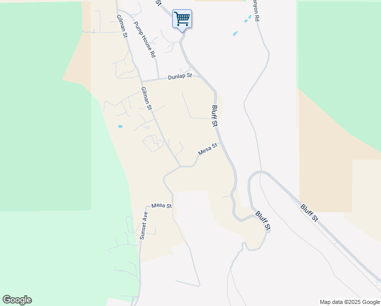 map of restaurants, bars, coffee shops, grocery stores, and more near 43480 Mesa Street in Banning