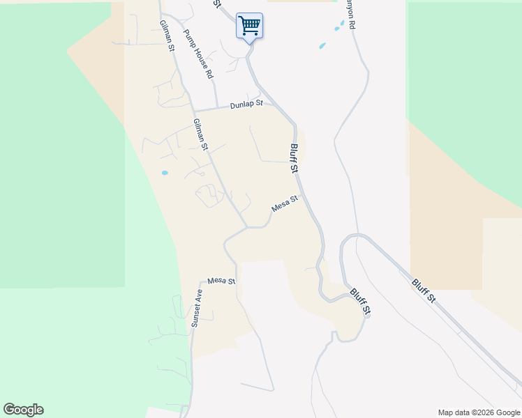 map of restaurants, bars, coffee shops, grocery stores, and more near 10740 Gilman Street in Banning