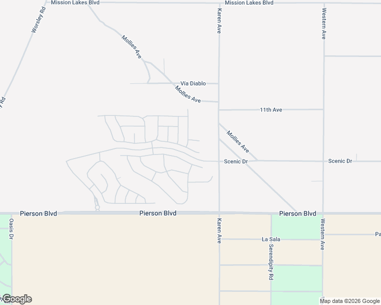 map of restaurants, bars, coffee shops, grocery stores, and more near 62818 North Crescent Street in Desert Hot Springs