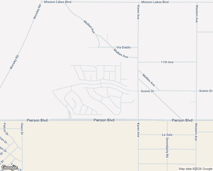 map of restaurants, bars, coffee shops, grocery stores, and more near 62742 North Crescent Street in Desert Hot Springs