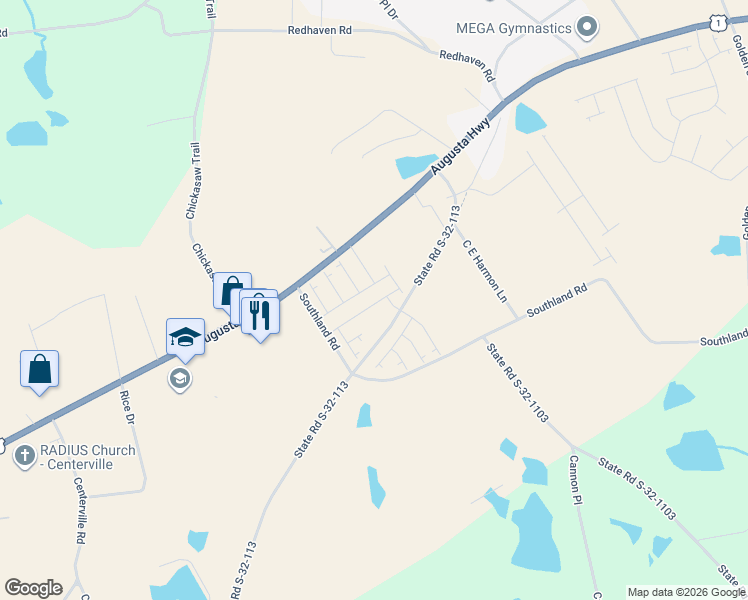 map of restaurants, bars, coffee shops, grocery stores, and more near 1538 Spring Hill Road in Gilbert