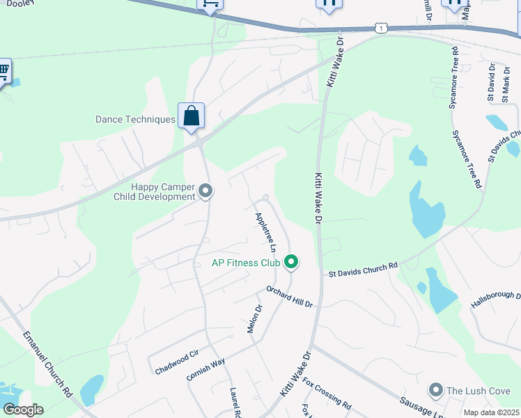 map of restaurants, bars, coffee shops, grocery stores, and more near 192 Appletree Lane in West Columbia