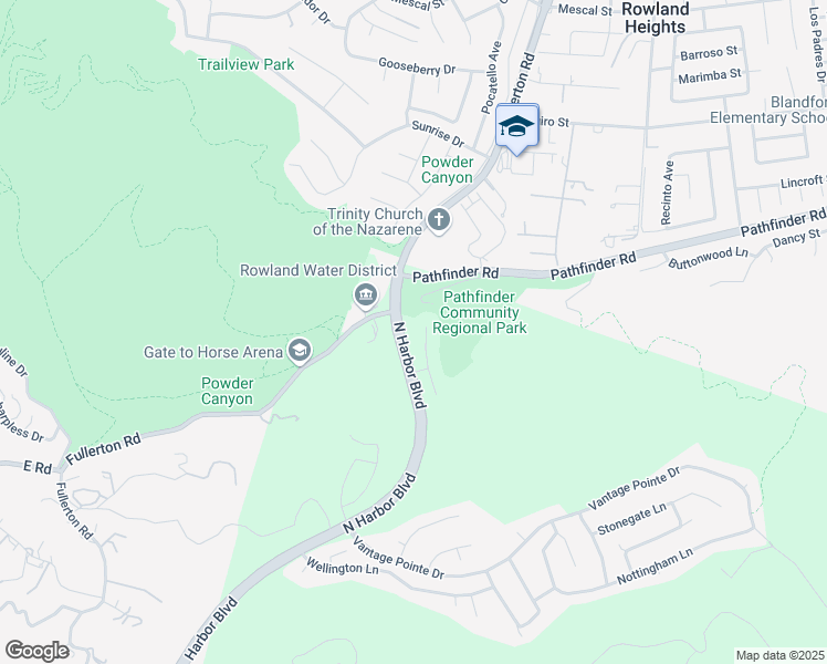 map of restaurants, bars, coffee shops, grocery stores, and more near 3011 Yorkshire Way in Rowland Heights