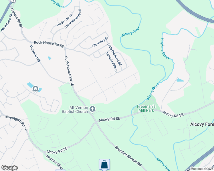 map of restaurants, bars, coffee shops, grocery stores, and more near 1432 Sir Knights Way in Lawrenceville