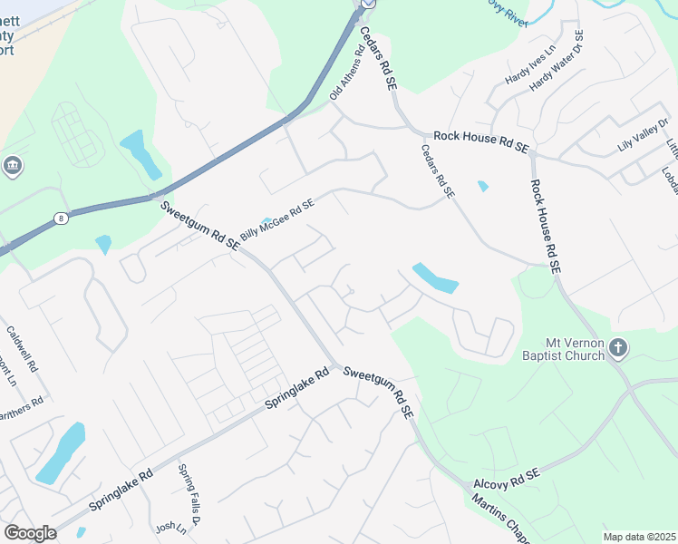 map of restaurants, bars, coffee shops, grocery stores, and more near Dorsey Place Court in Lawrenceville