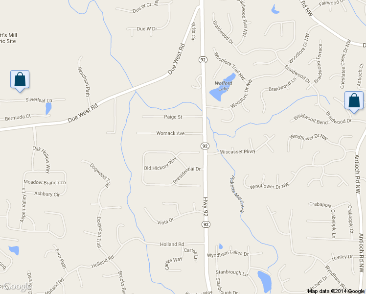 map of restaurants, bars, coffee shops, grocery stores, and more near 233 Old Hickory Way in Dallas