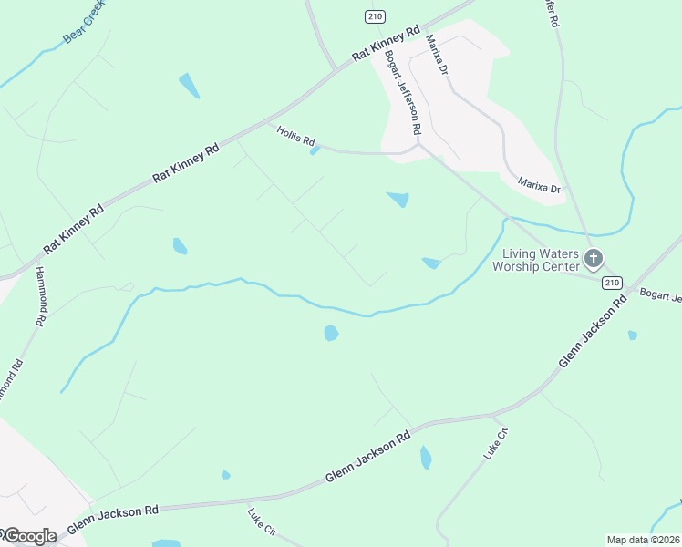 map of restaurants, bars, coffee shops, grocery stores, and more near 343 Simeon Road in Statham